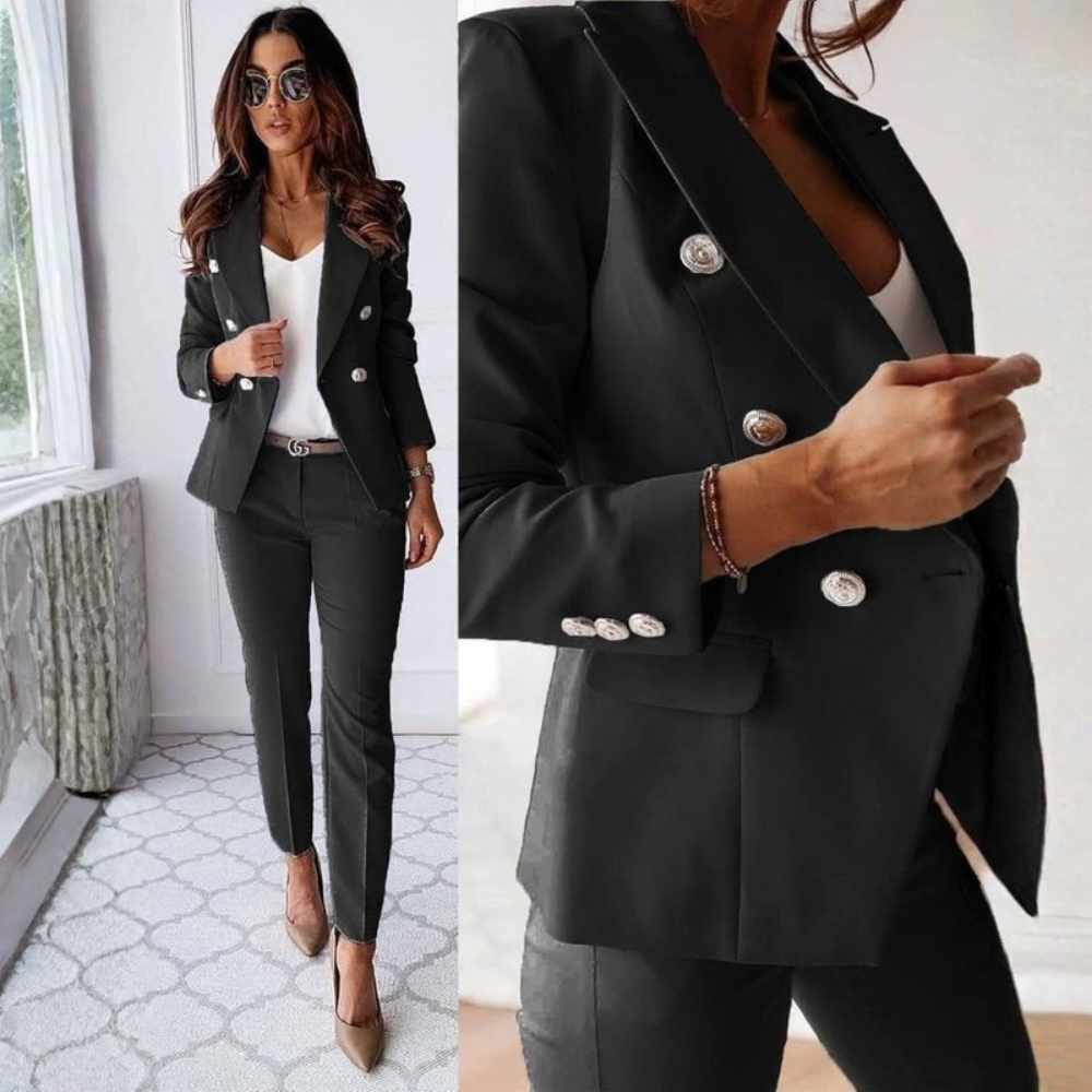 Sleek Double Breasted Suit