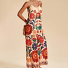 Floral Wide Leg Strap Jumpsuit