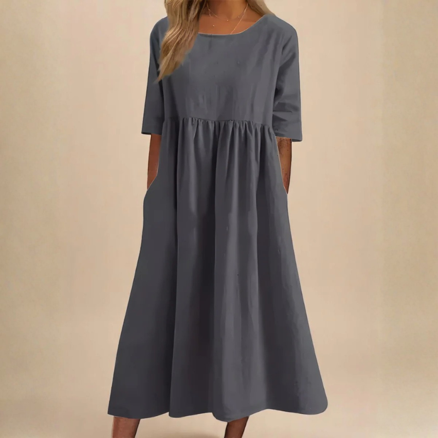Clean Style Midi Dress