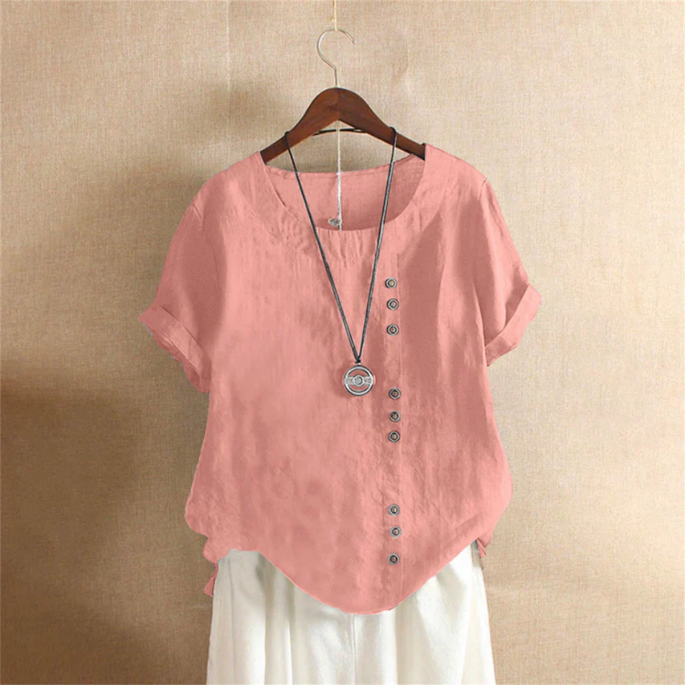 Effortless Blouse Scoop Neck