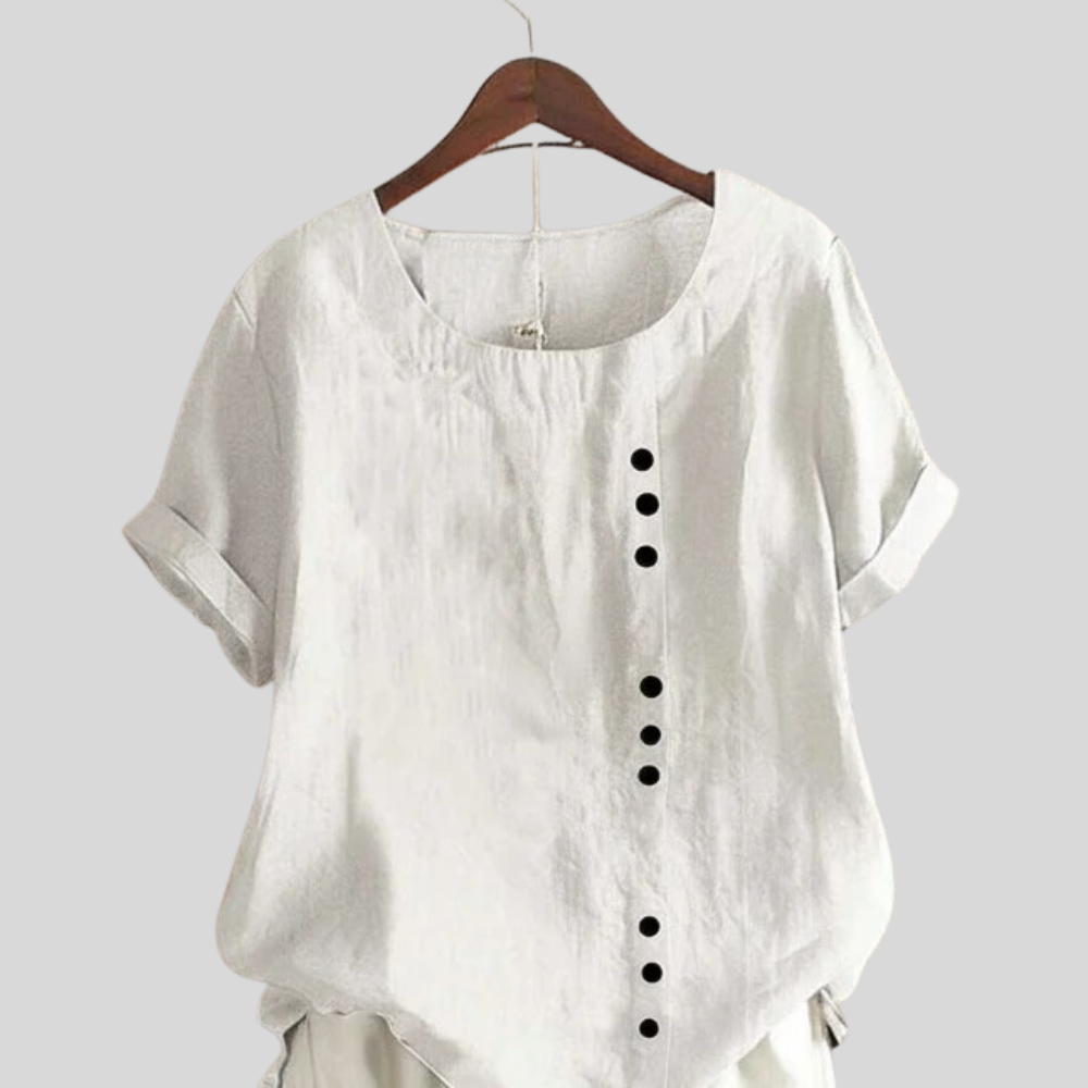 Effortless Blouse Scoop Neck