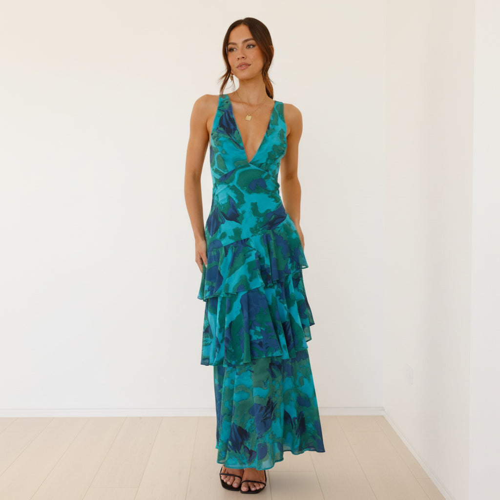 Sunny Chiffon Maxi Dress