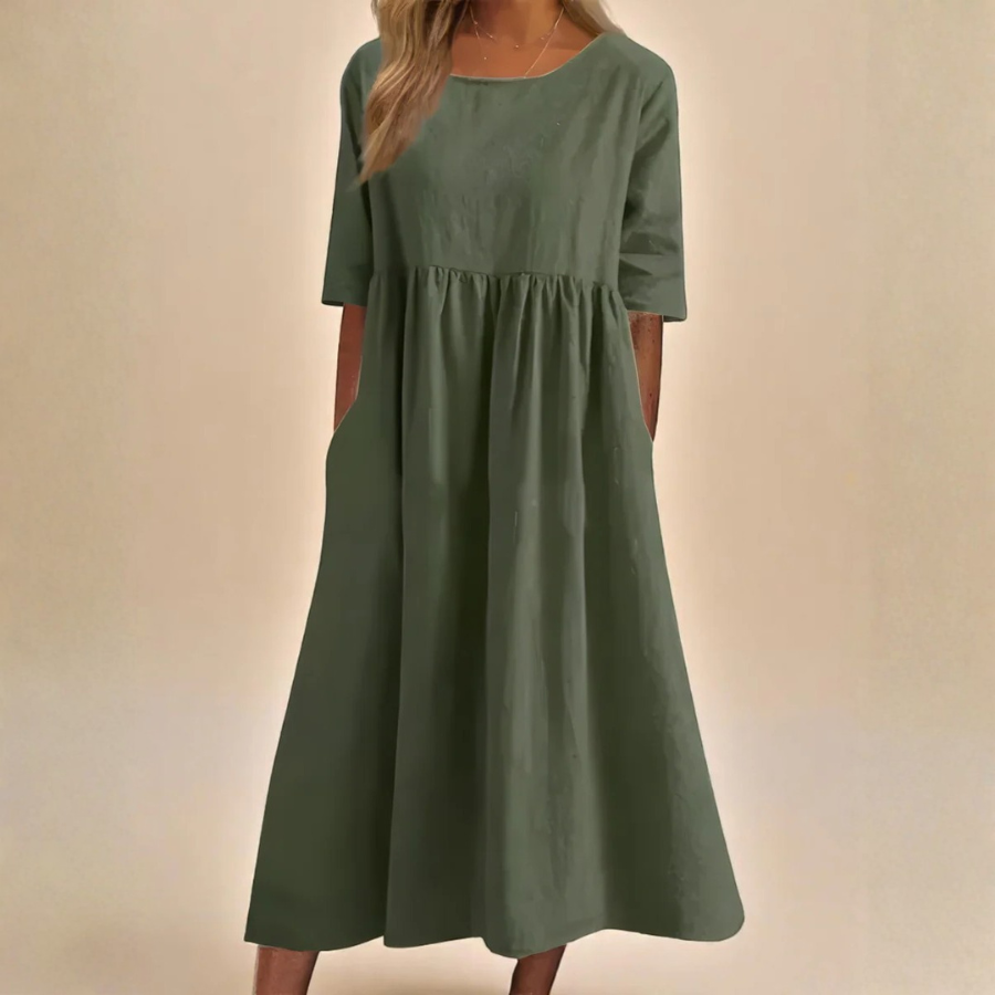 Clean Style Midi Dress