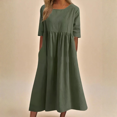 Clean Style Midi Dress