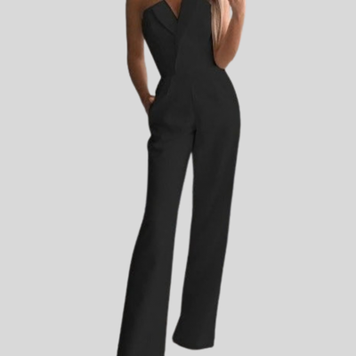 Sleek Jumpsuit V Neck