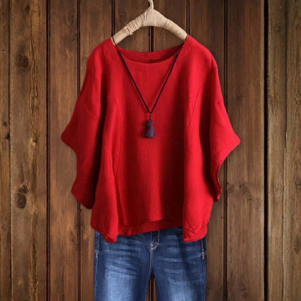 Airy Dolman Sleeve Tunic Top