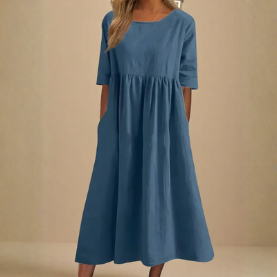 Clean Style Midi Dress