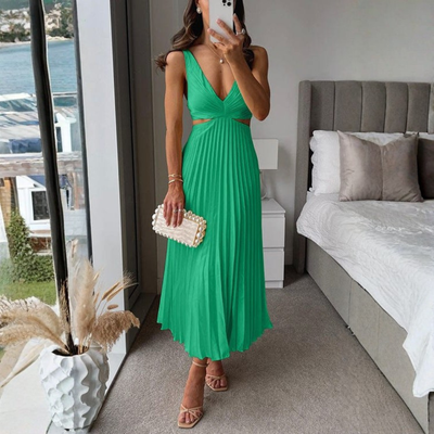 Graceful Chiffon Midi Dress
