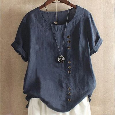 Effortless Blouse Scoop Neck