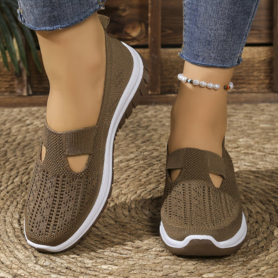 Breathable Knit Slip On Sneakers