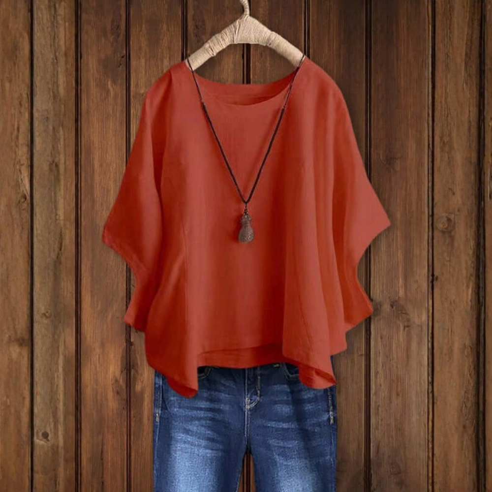 Airy Dolman Sleeve Tunic Top