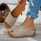 Open Toe Wedge Comfort Slides