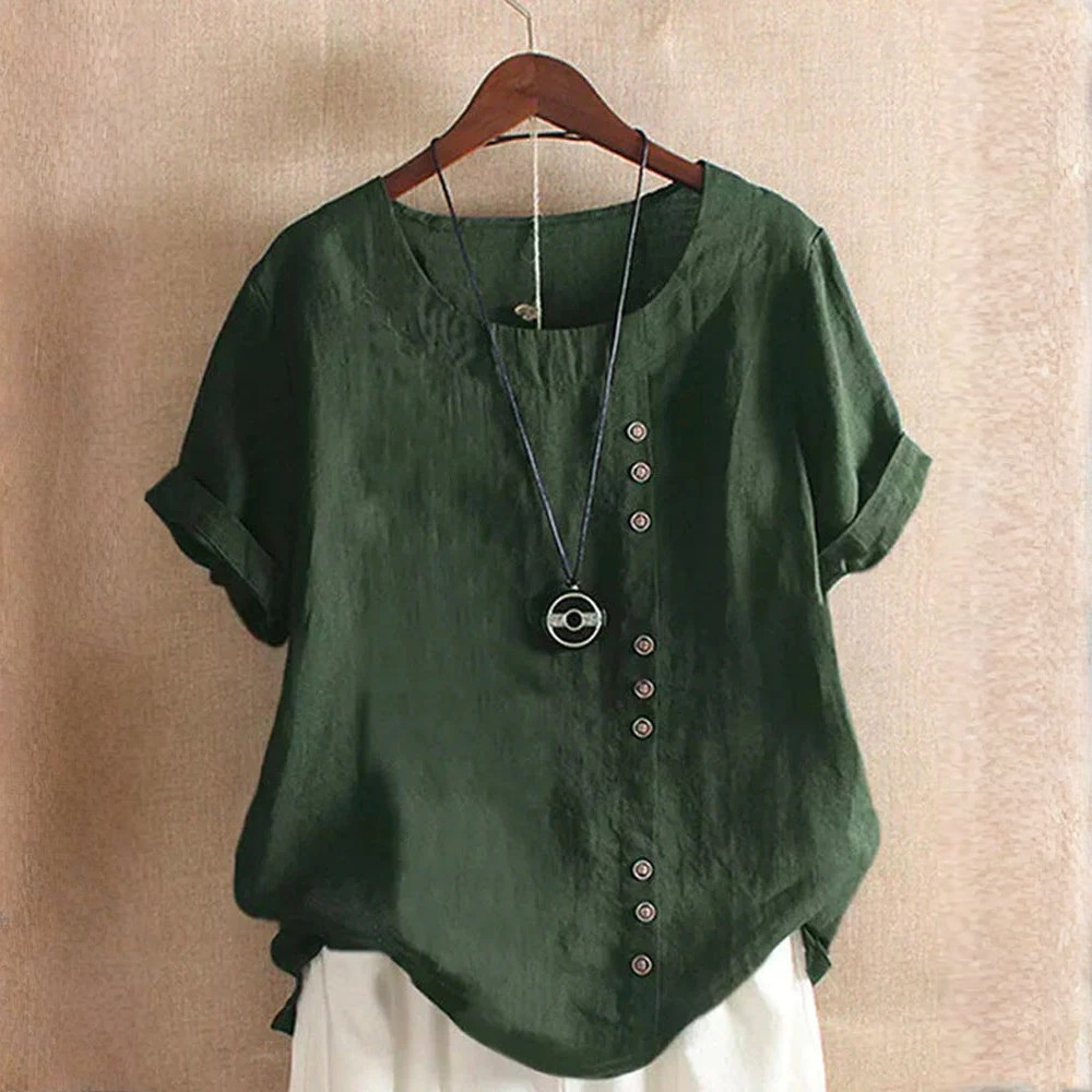 Effortless Blouse Scoop Neck