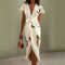 Floral Midi Wrap Dress