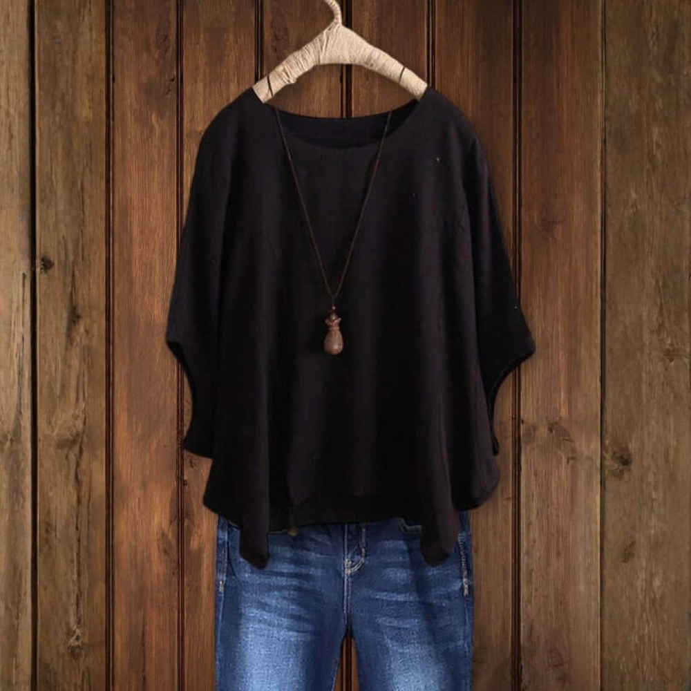 Airy Dolman Sleeve Tunic Top