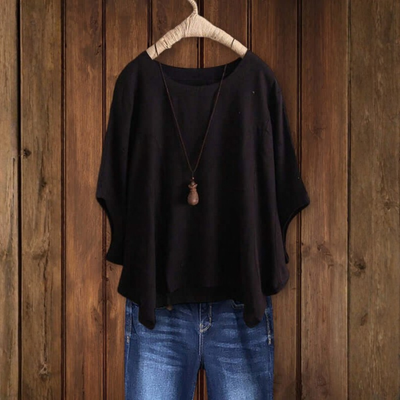 Airy Dolman Sleeve Tunic Top