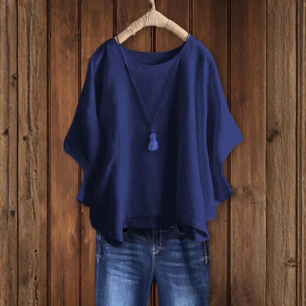 Airy Dolman Sleeve Tunic Top