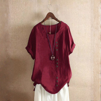 Effortless Blouse Scoop Neck