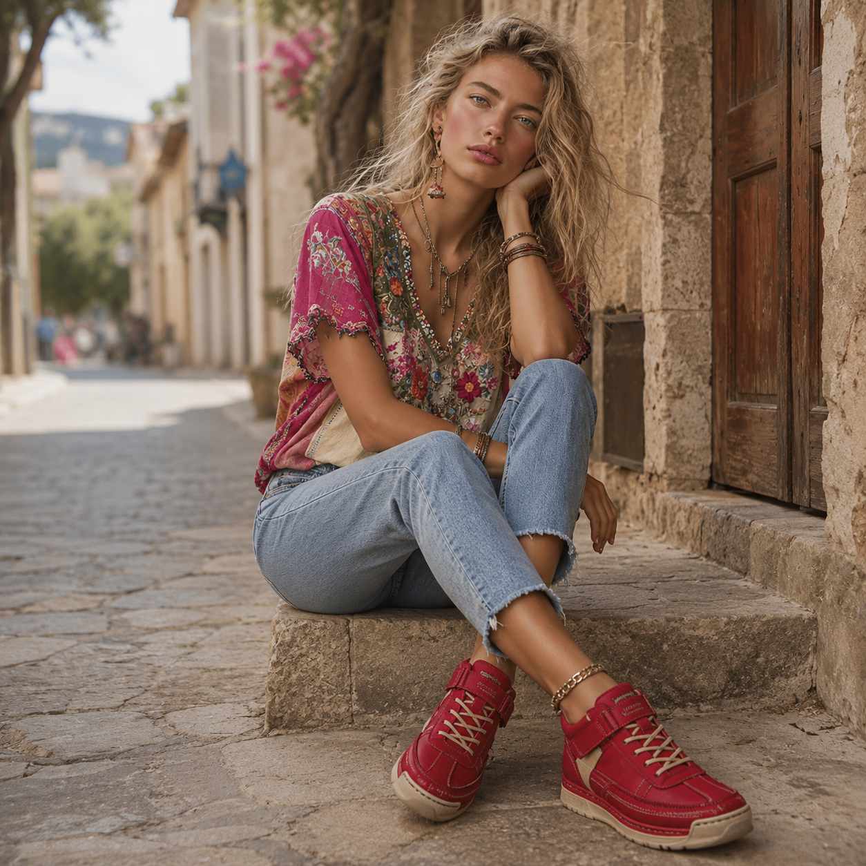 Relaxed Fit V Neck Tees
