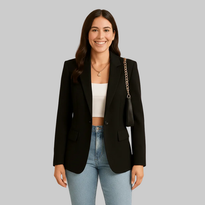 Polished Crepe Blazer