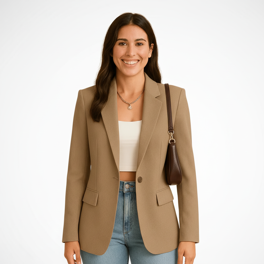 Polished Crepe Blazer
