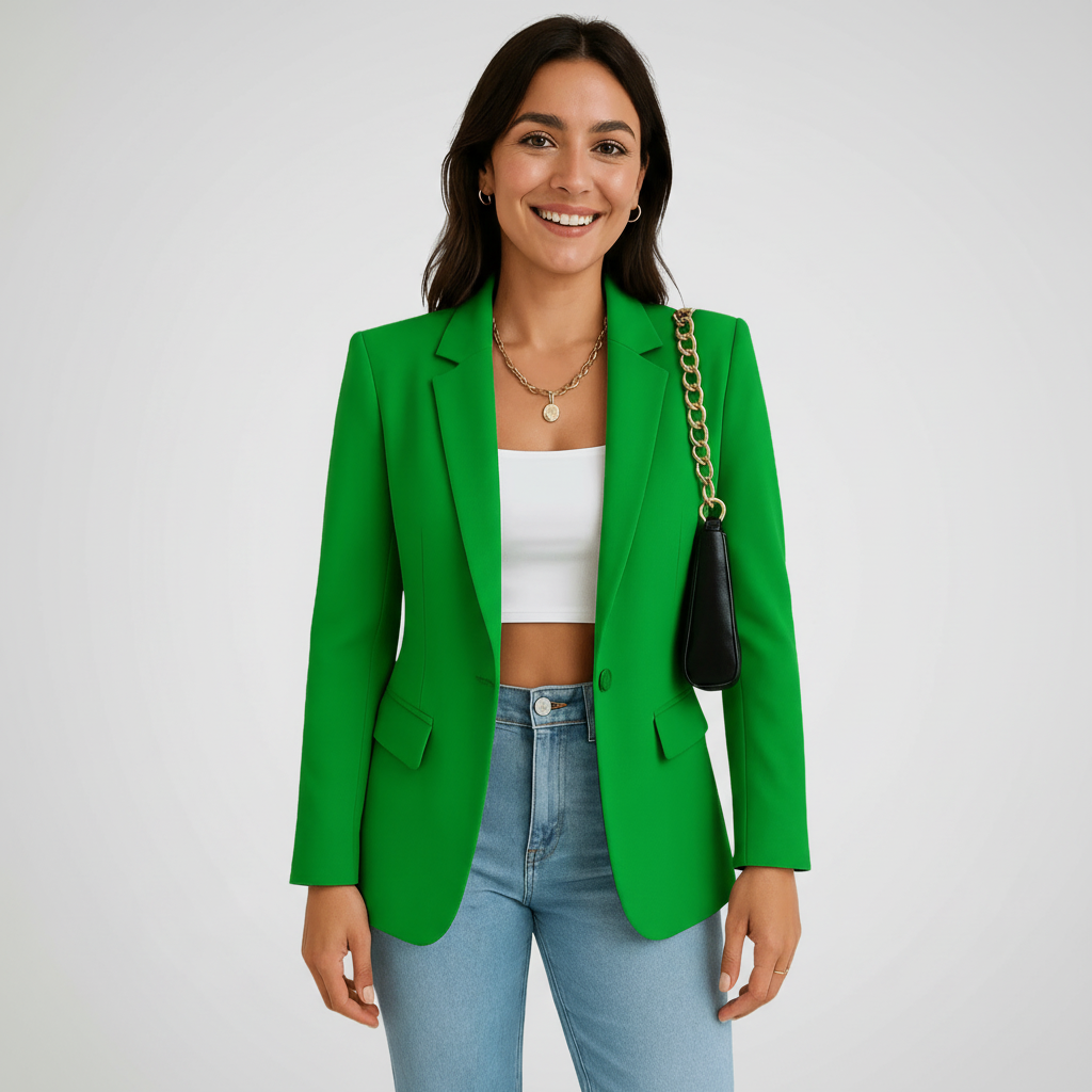 Polished Crepe Blazer