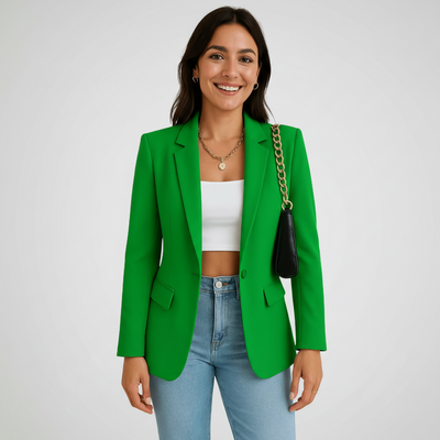 Polished Crepe Blazer