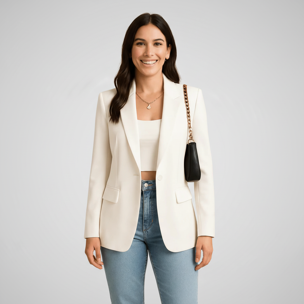 Polished Crepe Blazer
