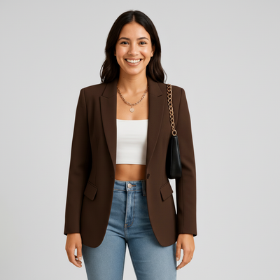 Polished Crepe Blazer