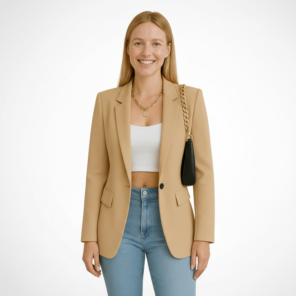 Polished Crepe Blazer