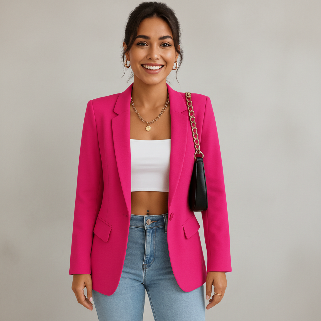 Polished Crepe Blazer