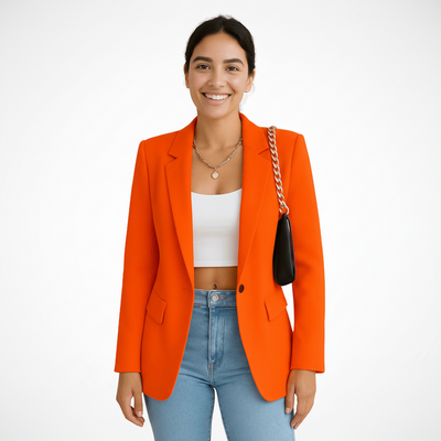 Polished Crepe Blazer