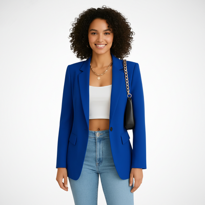 Polished Crepe Blazer