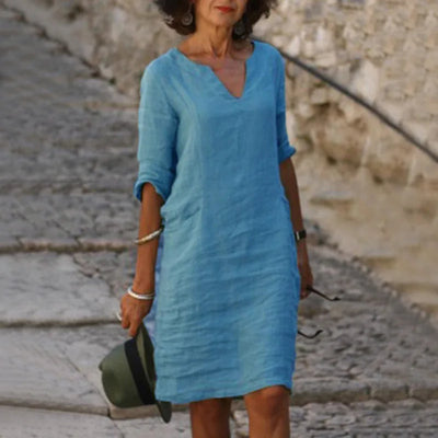 Relaxed Summer Casual Flowy Dress