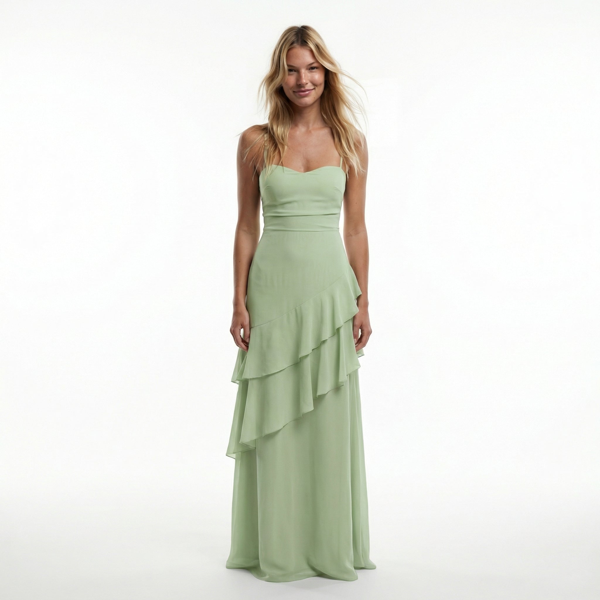 Gossamer Chiffon Sheath Dress