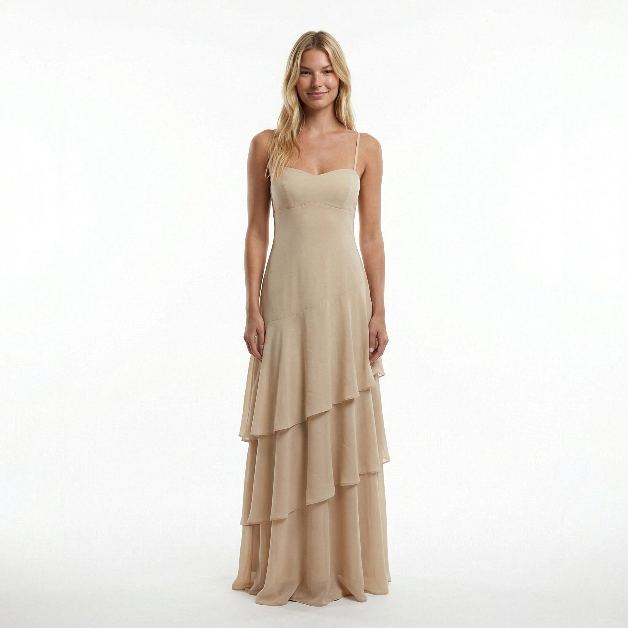 Gossamer Chiffon Sheath Dress