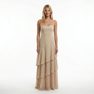 Gossamer Chiffon Sheath Dress