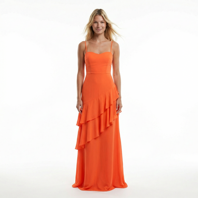 Gossamer Chiffon Sheath Dress