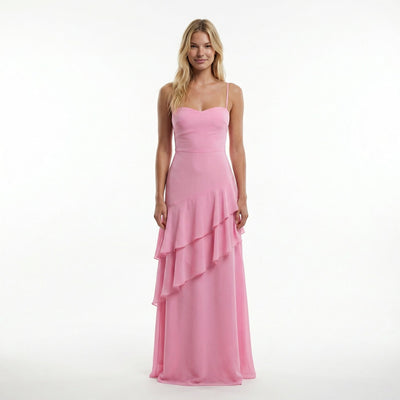 Gossamer Chiffon Sheath Dress