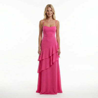 Gossamer Chiffon Sheath Dress