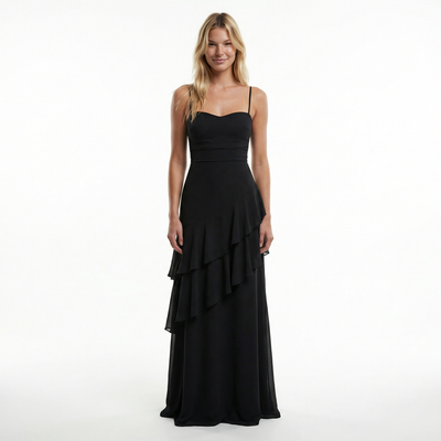 Gossamer Chiffon Sheath Dress