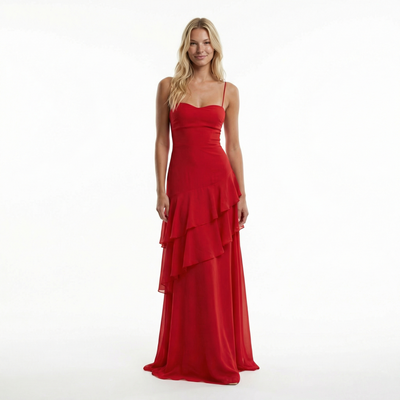 Gossamer Chiffon Sheath Dress