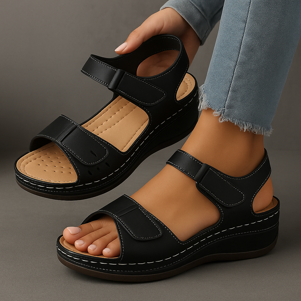Soft Leather Sandals Arch Support