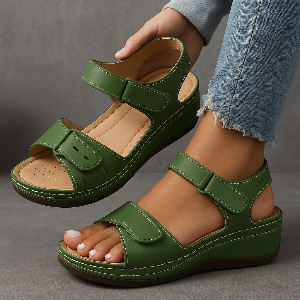 Soft Leather Sandals Arch Support