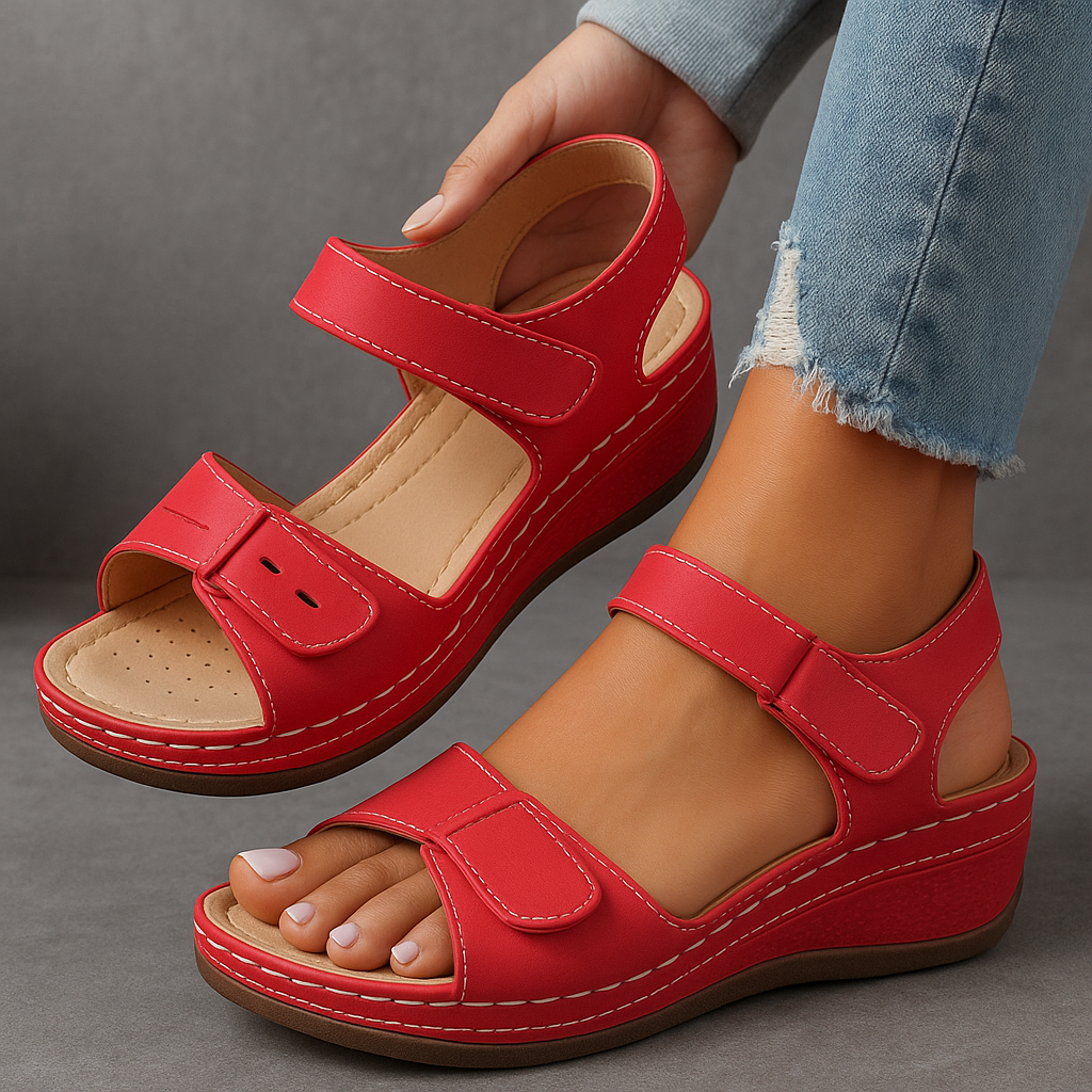 Soft Leather Sandals Arch Support