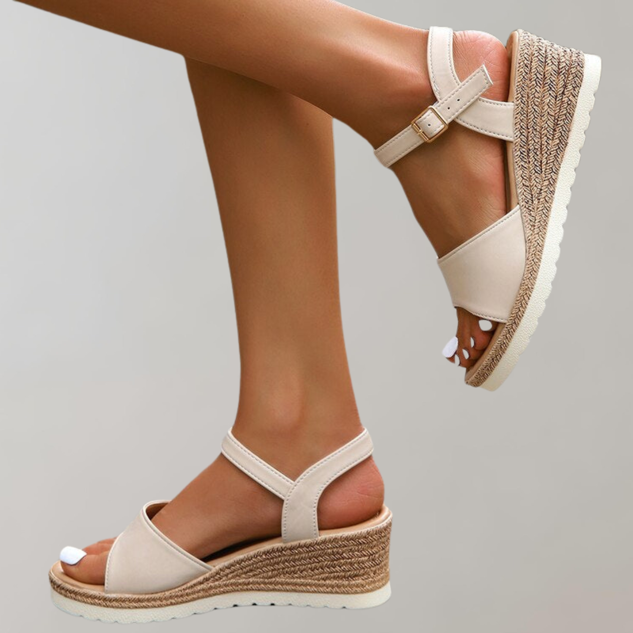 Comfort Wedge Sandals with Secure Adjustable Fit