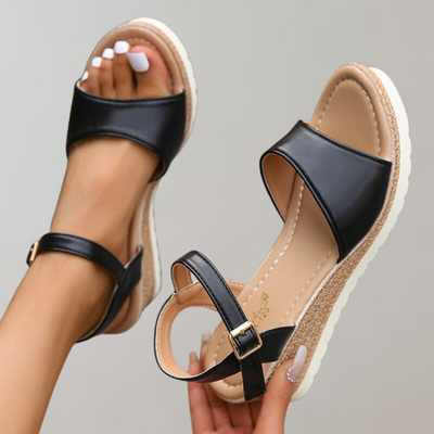 Comfort Wedge Sandals with Secure Adjustable Fit