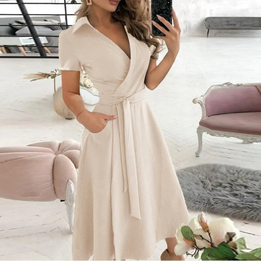 Lightweight A-Line Midi Dress