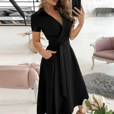 Lightweight A-Line Midi Dress