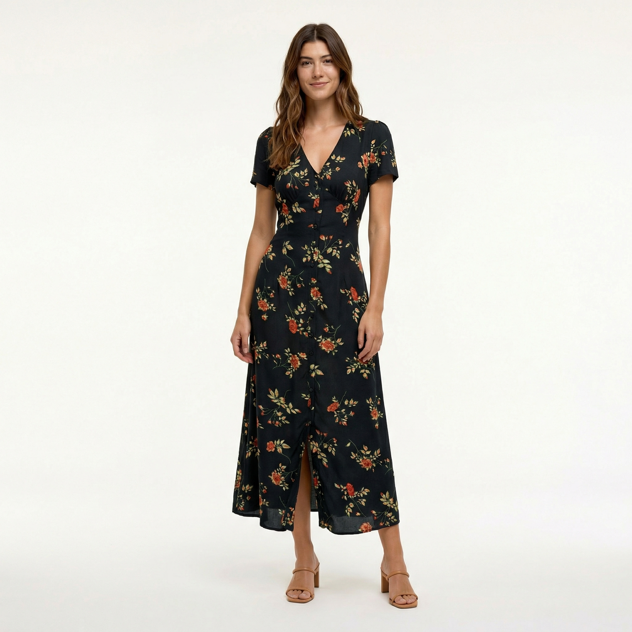 Graceful Floral Maxi Dress